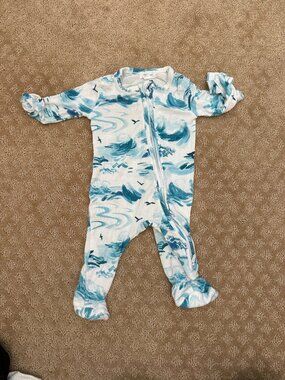 Angel Dear Waves Footie - 0-3 Month